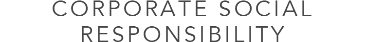 CORPORATE SOCIAL RESPONSIBILITY